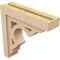 Ekena Millwork 4"W x 16"D x 16"H Thin Sheridan Rough Cedar Woodgrain TimberThane Corbel, Primed Tan CORUR04X16X16SHERCPR - alternate 5